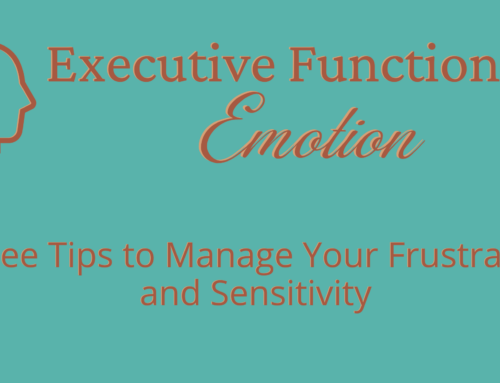 Executive Function #4: Emotion – Three Tips to Manage Your Frustration and Sensitivity