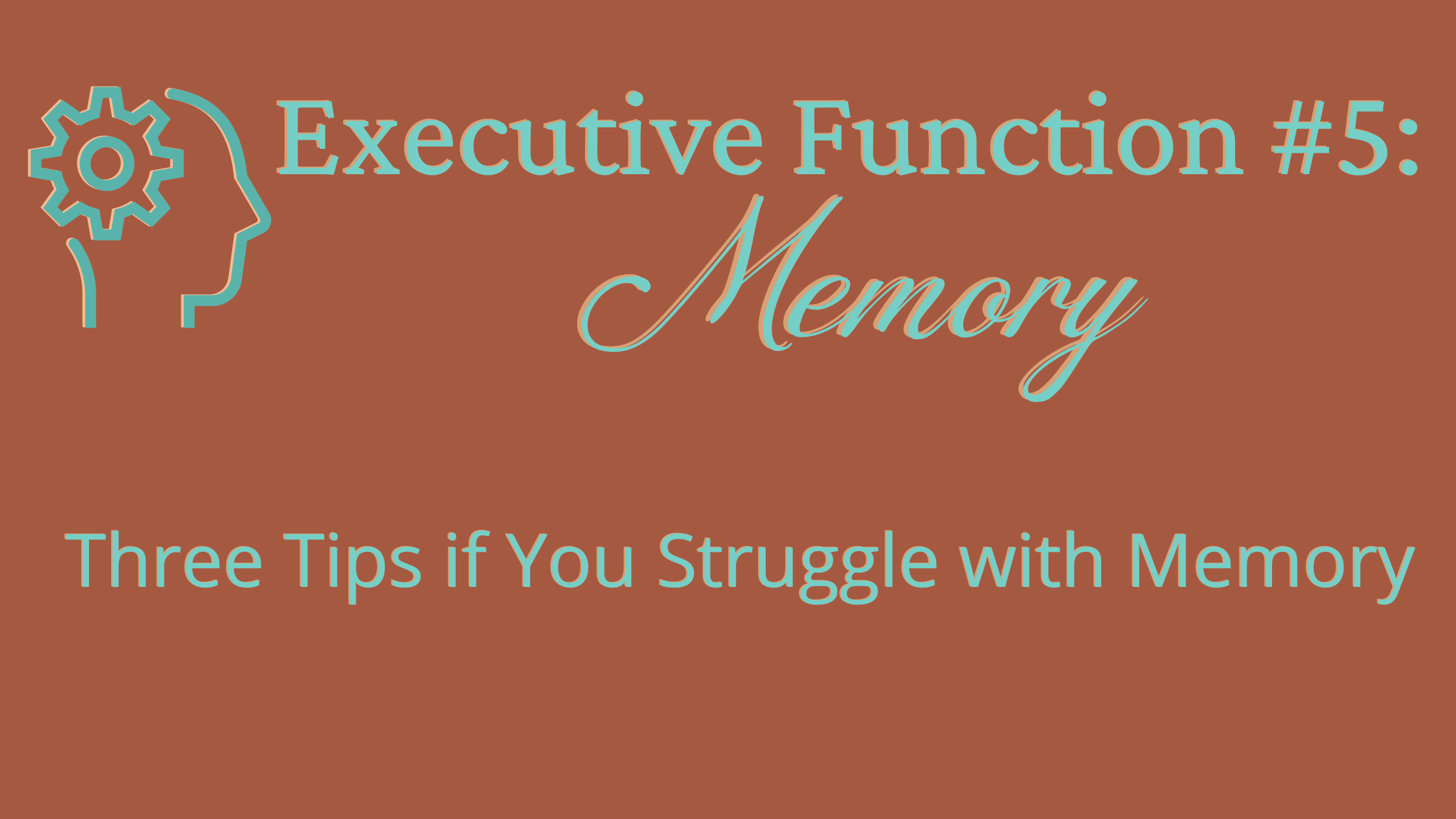 Executive Function #5- Memory